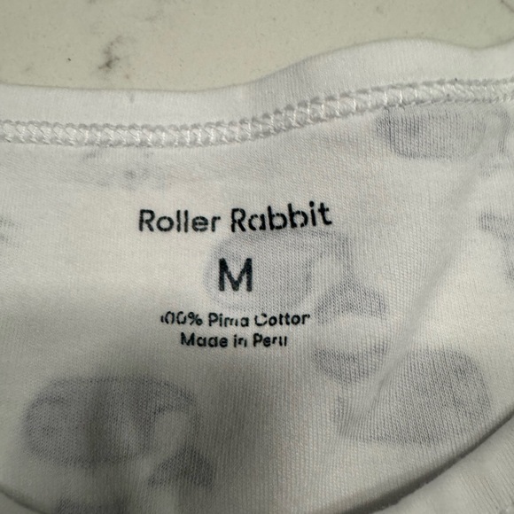 Roller Rabbit Blue Whale Pajama Set 2 Piece Henley Moby Women’s Medium EUC - Picture 4 of 8